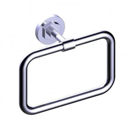 polished chrome towel ring
