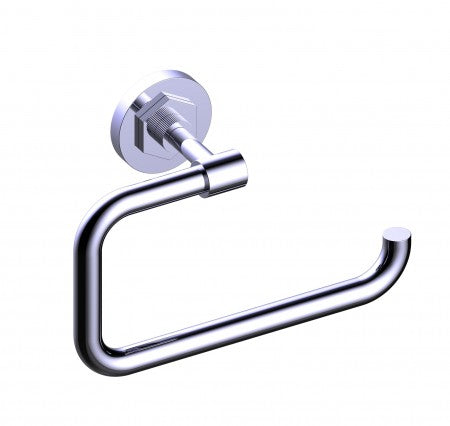polished chrome towel ring