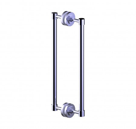 polished chrome door handle