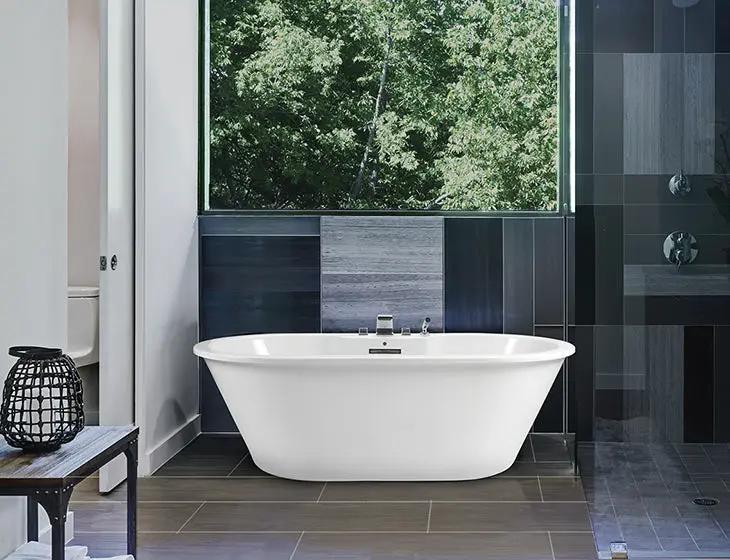 white bathtub