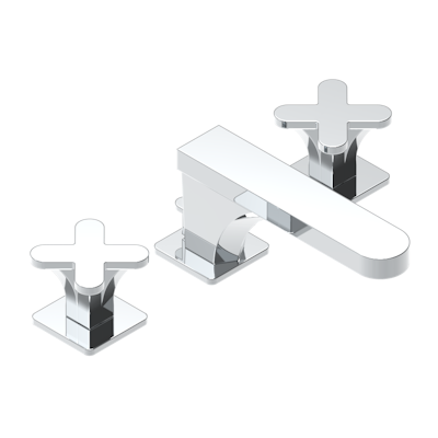 chrome polished faucet