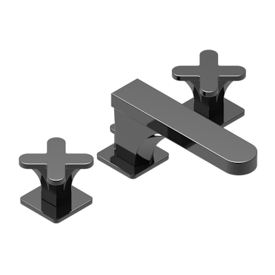 THG Paris Profile Metal Widespread Lavatory Set with Drain by THG Paris