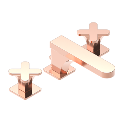 THG Paris Profile Metal Widespread Lavatory Set with Drain by THG Paris