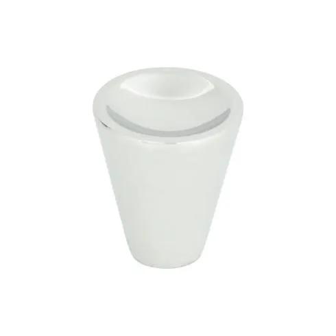 polished chrome knob