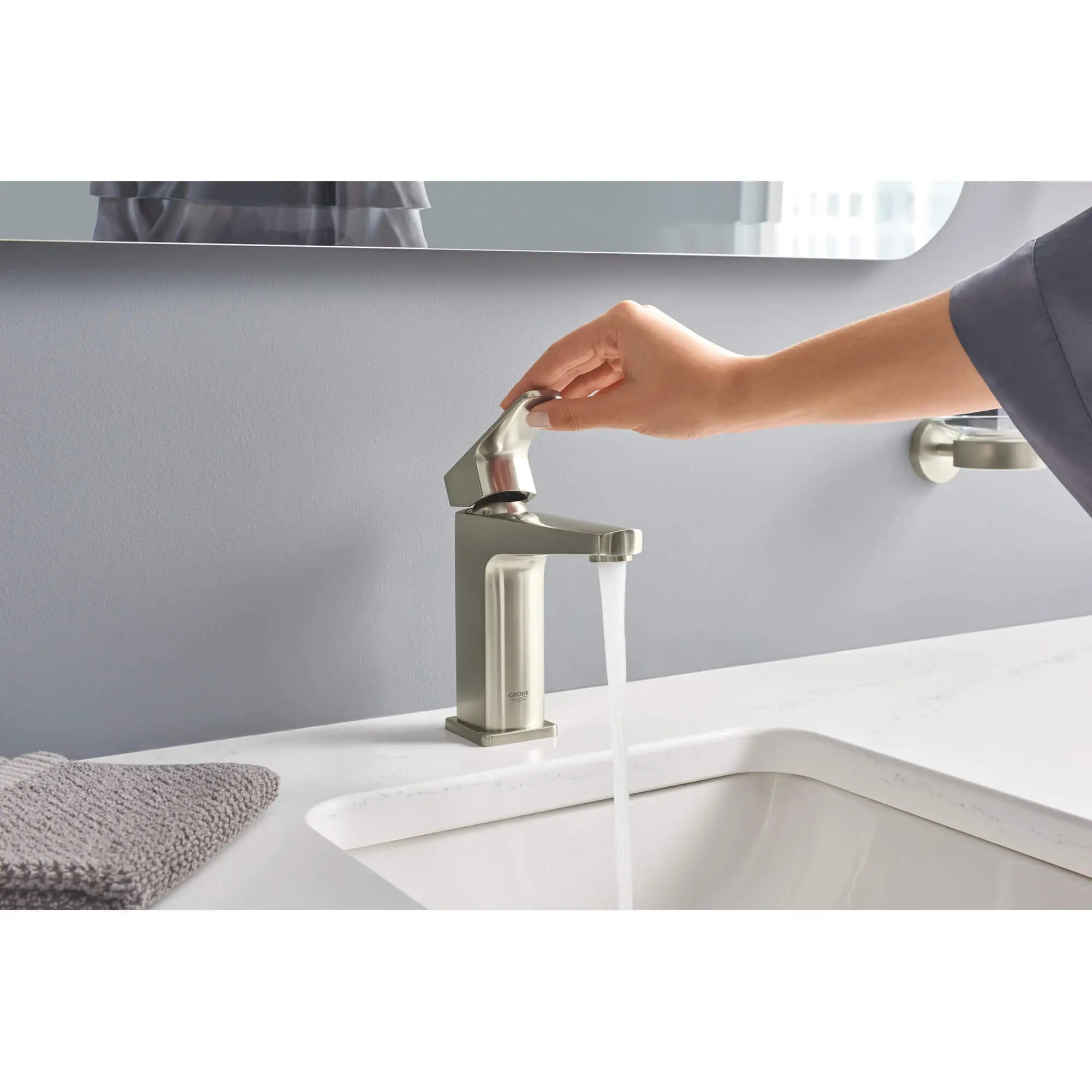 brushed nickel soap dish