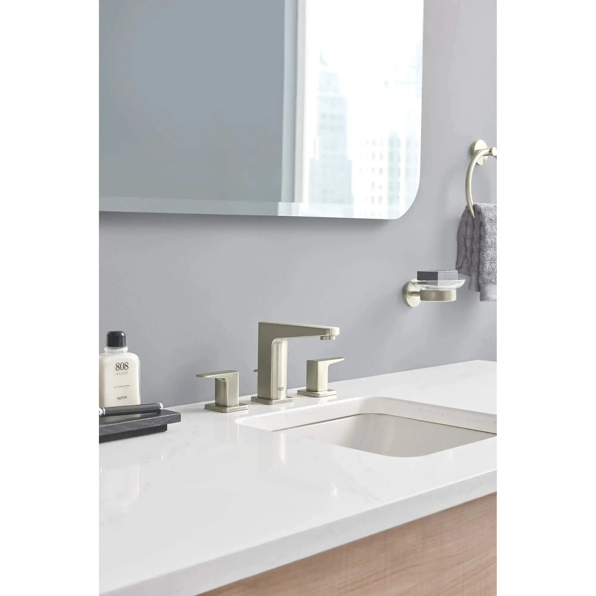 brushed nickel soap dish