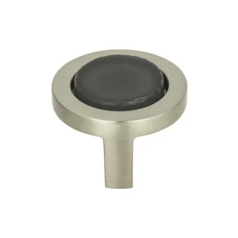 Atlas Spa Black Round Knob 1 1/4 Inch by Atlas