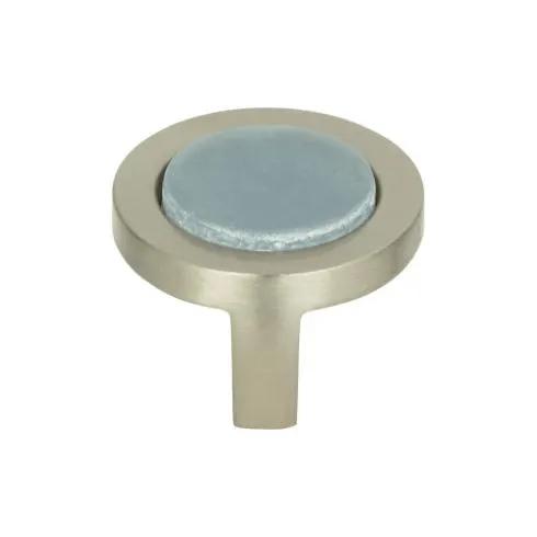 Atlas Spa Blue Round Knob 1 1/4 Inch by Atlas