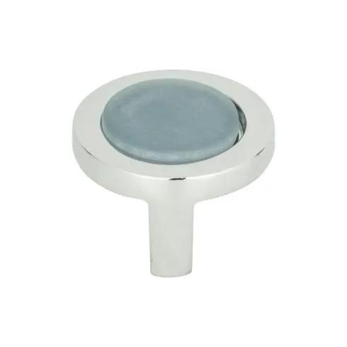 polished chrome knob