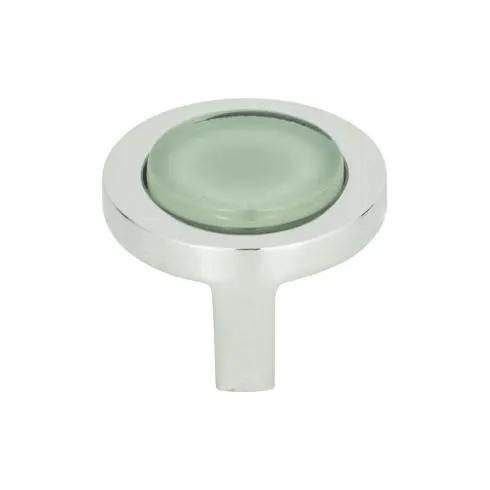 polished chrome knob