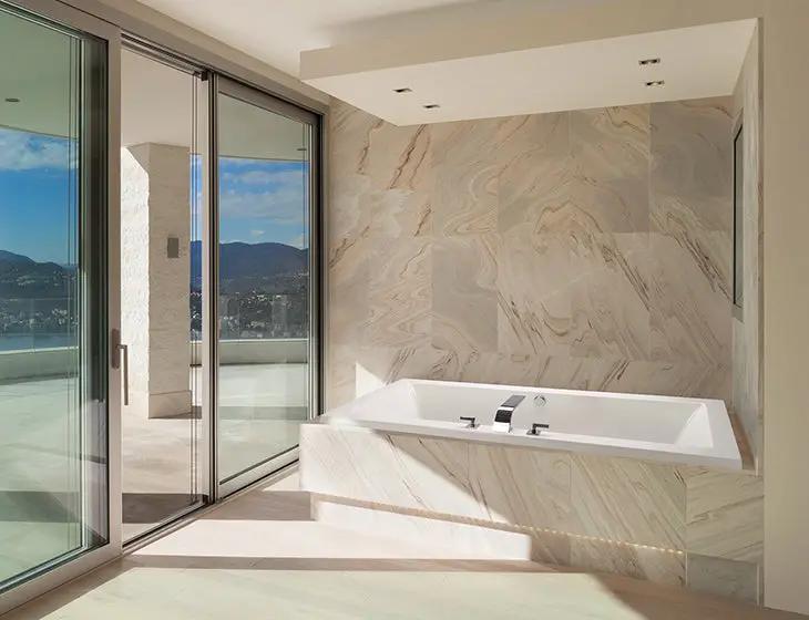 white bathtub