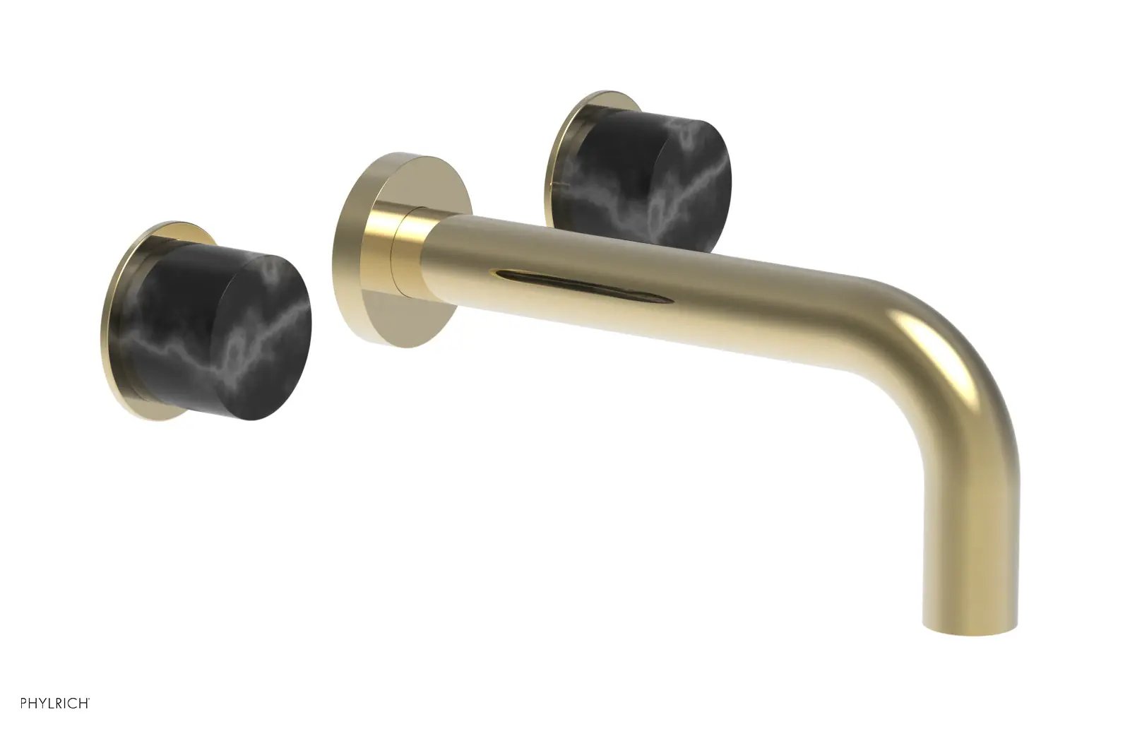 Phylrich BASIC II Wall Lavatory Set - Black Marble by Phylrich