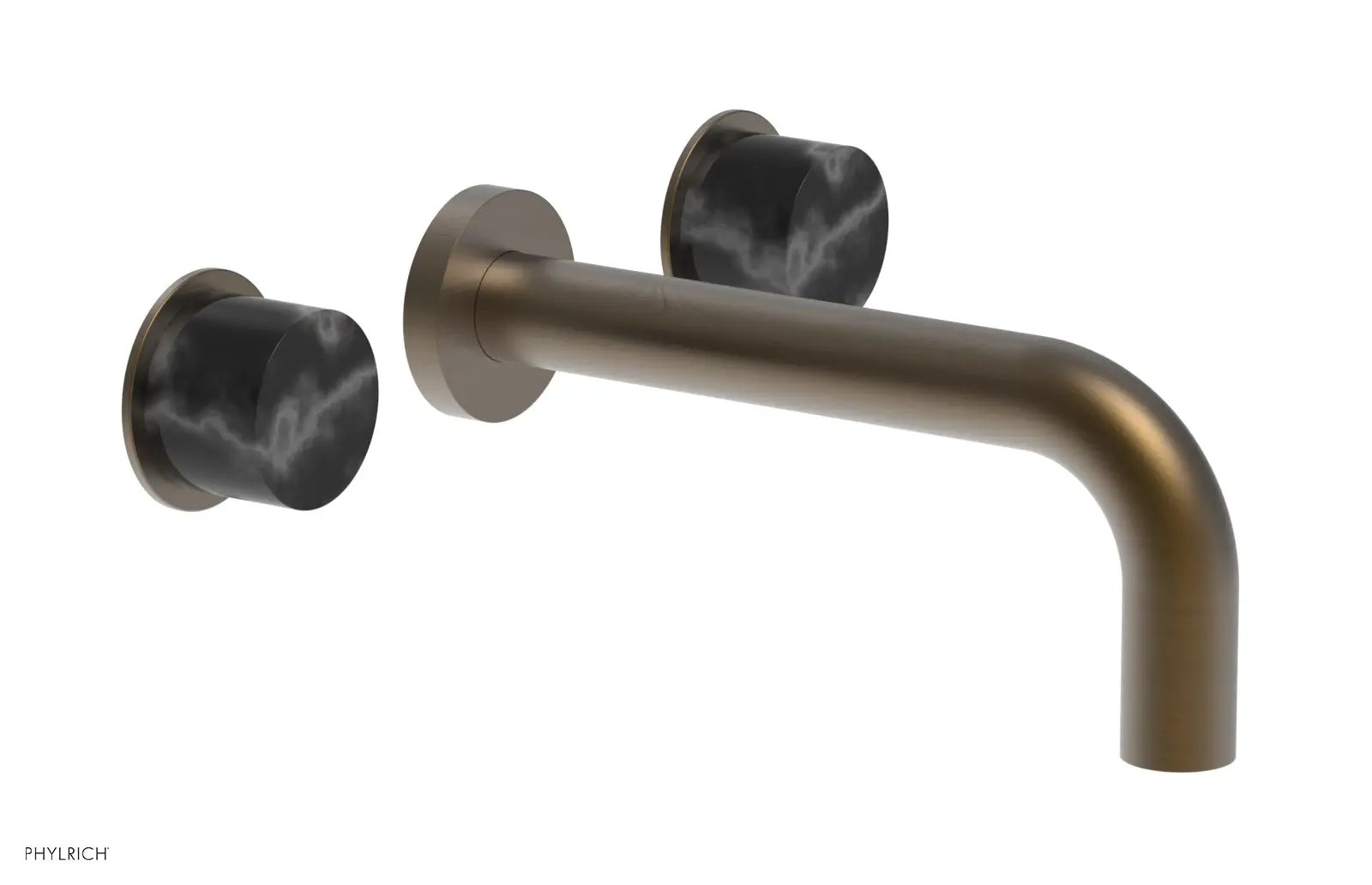 Phylrich BASIC II Wall Lavatory Set - Black Marble by Phylrich