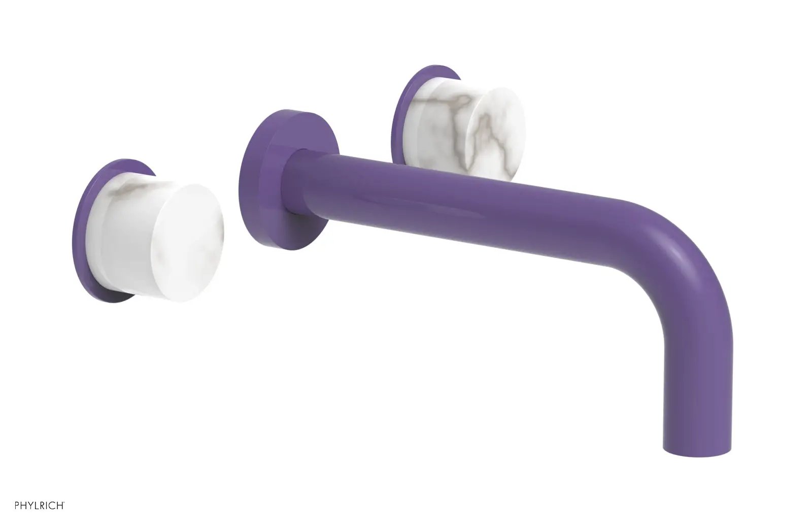 Phylrich BASIC II Wall Lavatory Set - White Marble by Phylrich