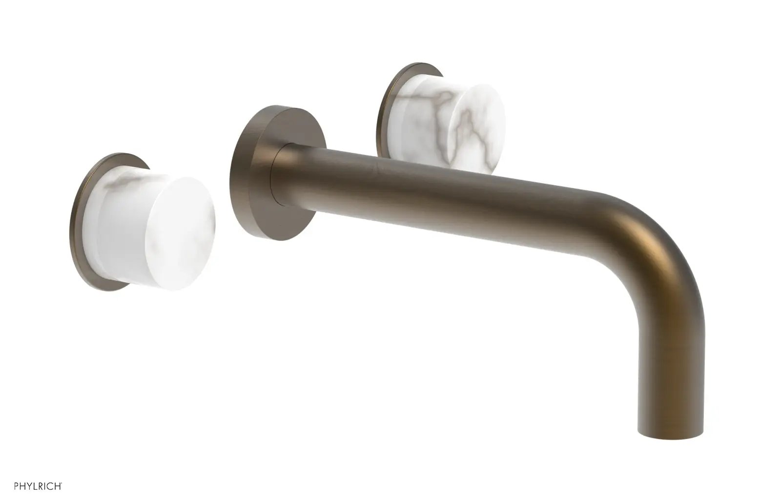 Phylrich BASIC II Wall Lavatory Set - White Marble by Phylrich
