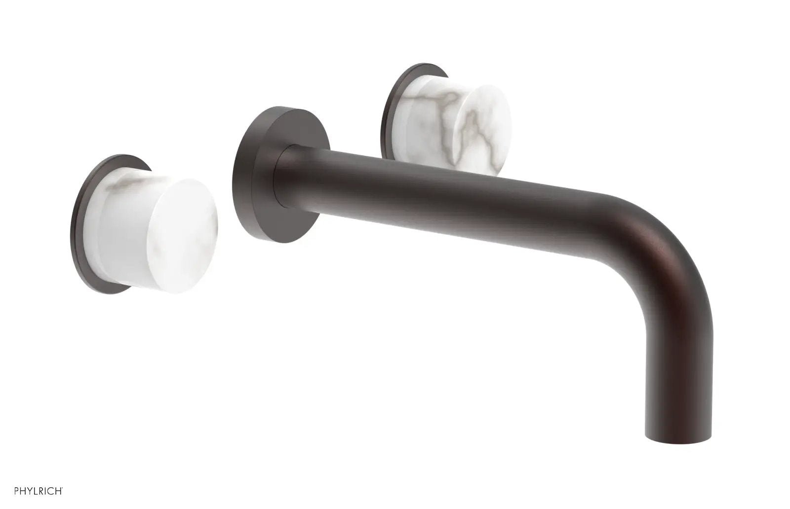 Phylrich BASIC II Wall Lavatory Set - White Marble by Phylrich