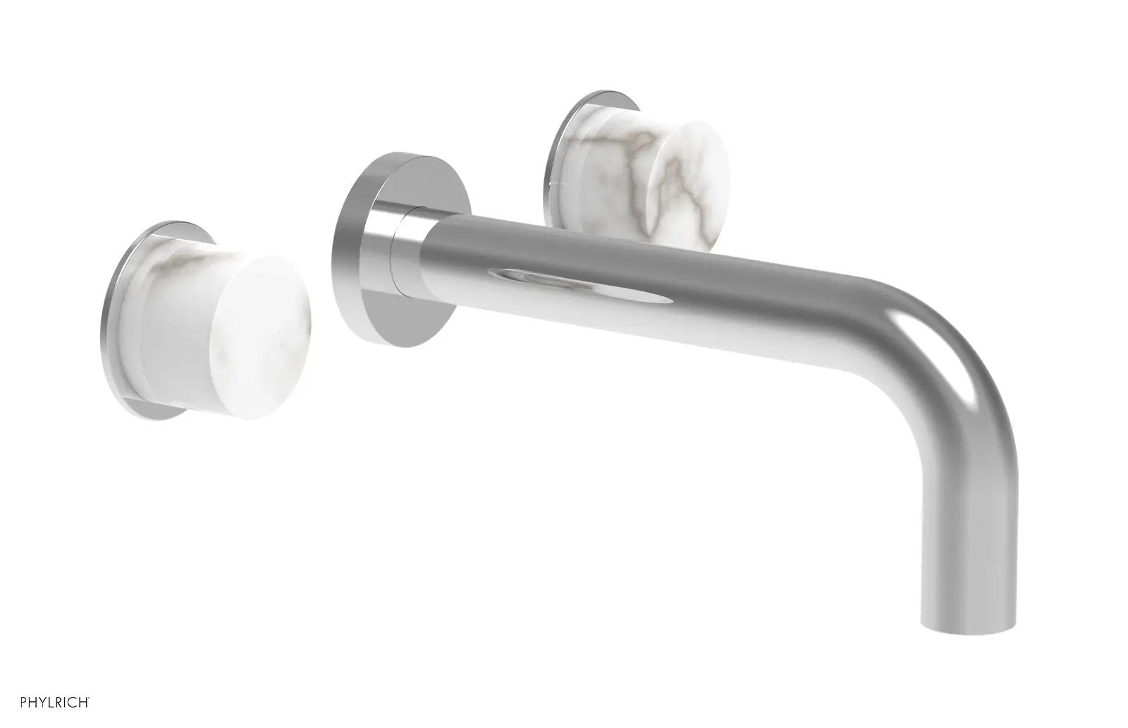 polished chrome lavatory set
