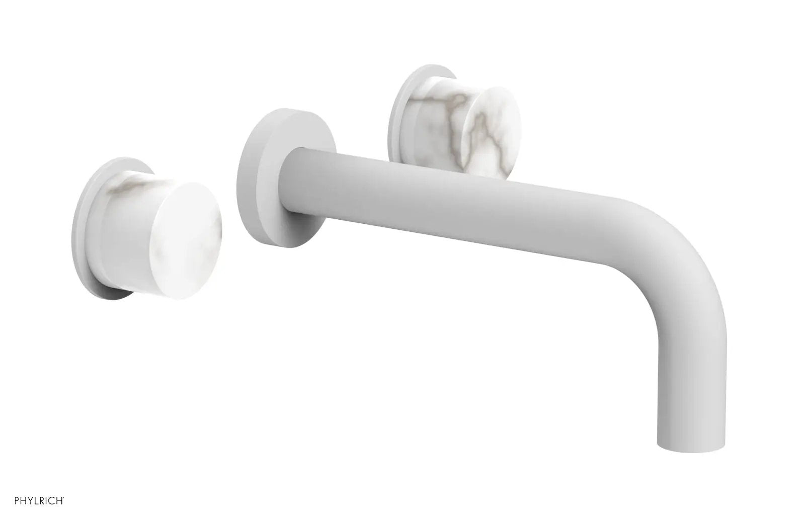 Phylrich BASIC II Wall Lavatory Set - White Marble by Phylrich