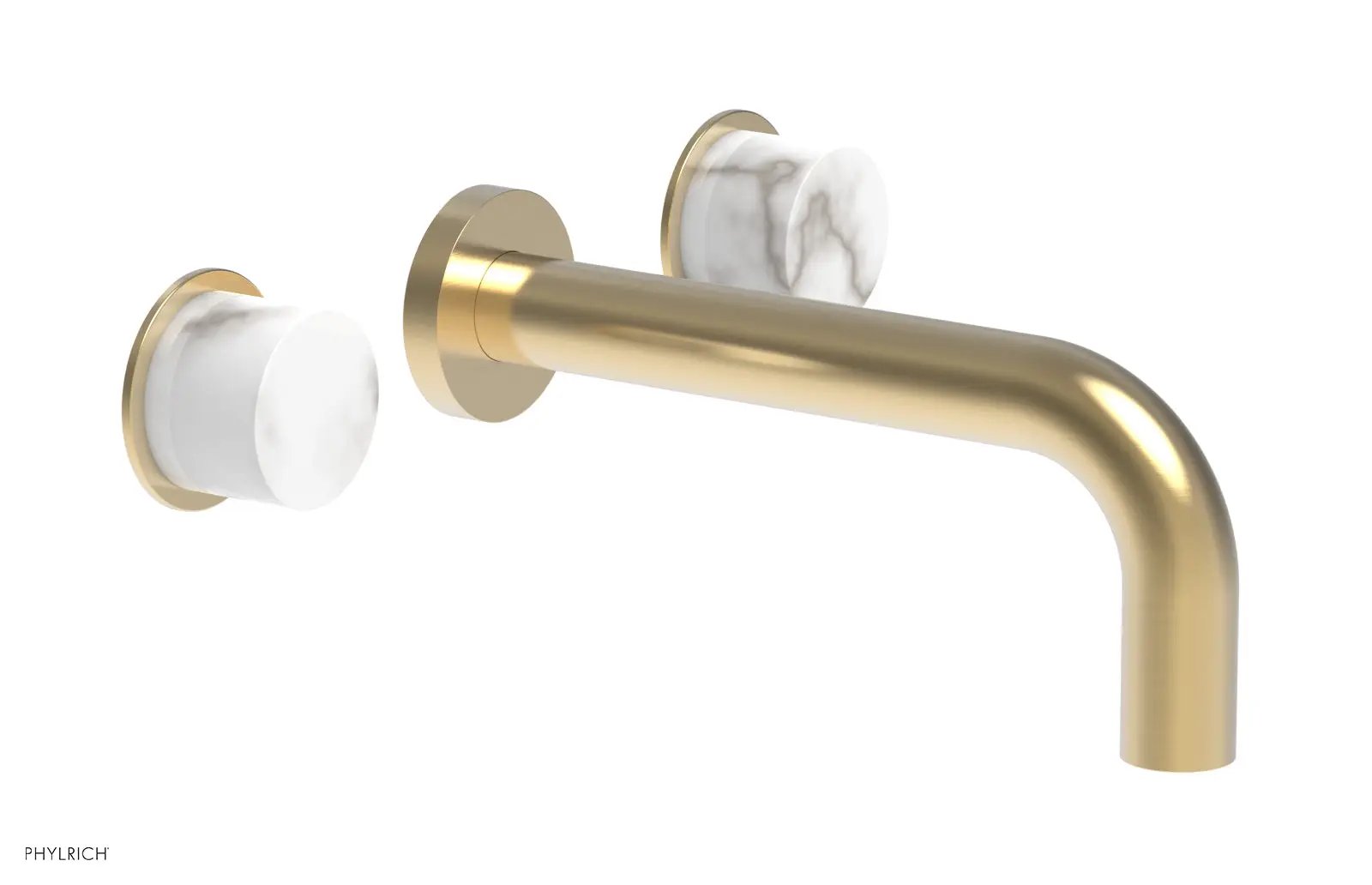 Phylrich BASIC II Wall Lavatory Set - White Marble by Phylrich