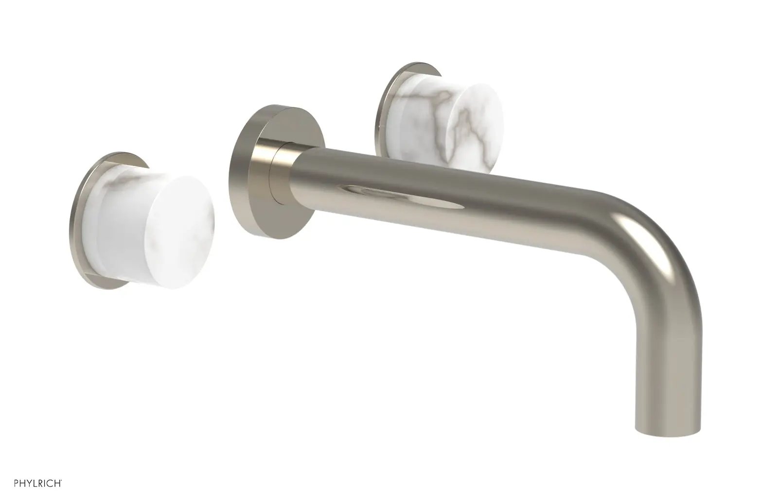 Phylrich BASIC II Wall Lavatory Set - White Marble by Phylrich