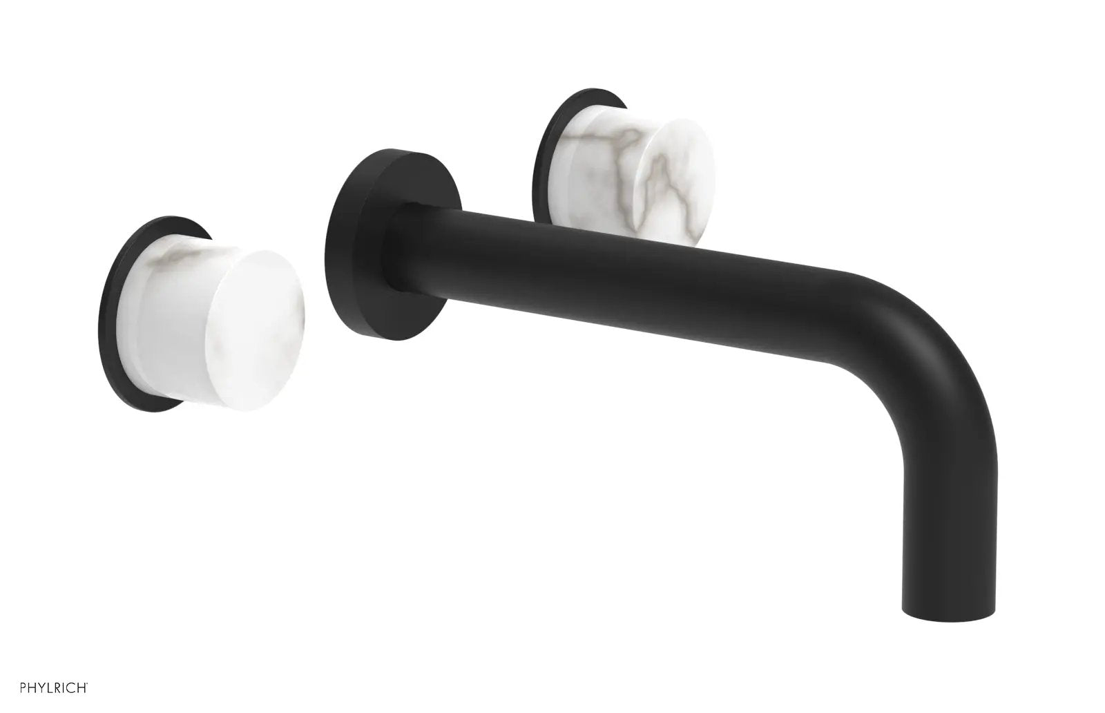 Phylrich BASIC II Wall Lavatory Set - White Marble by Phylrich