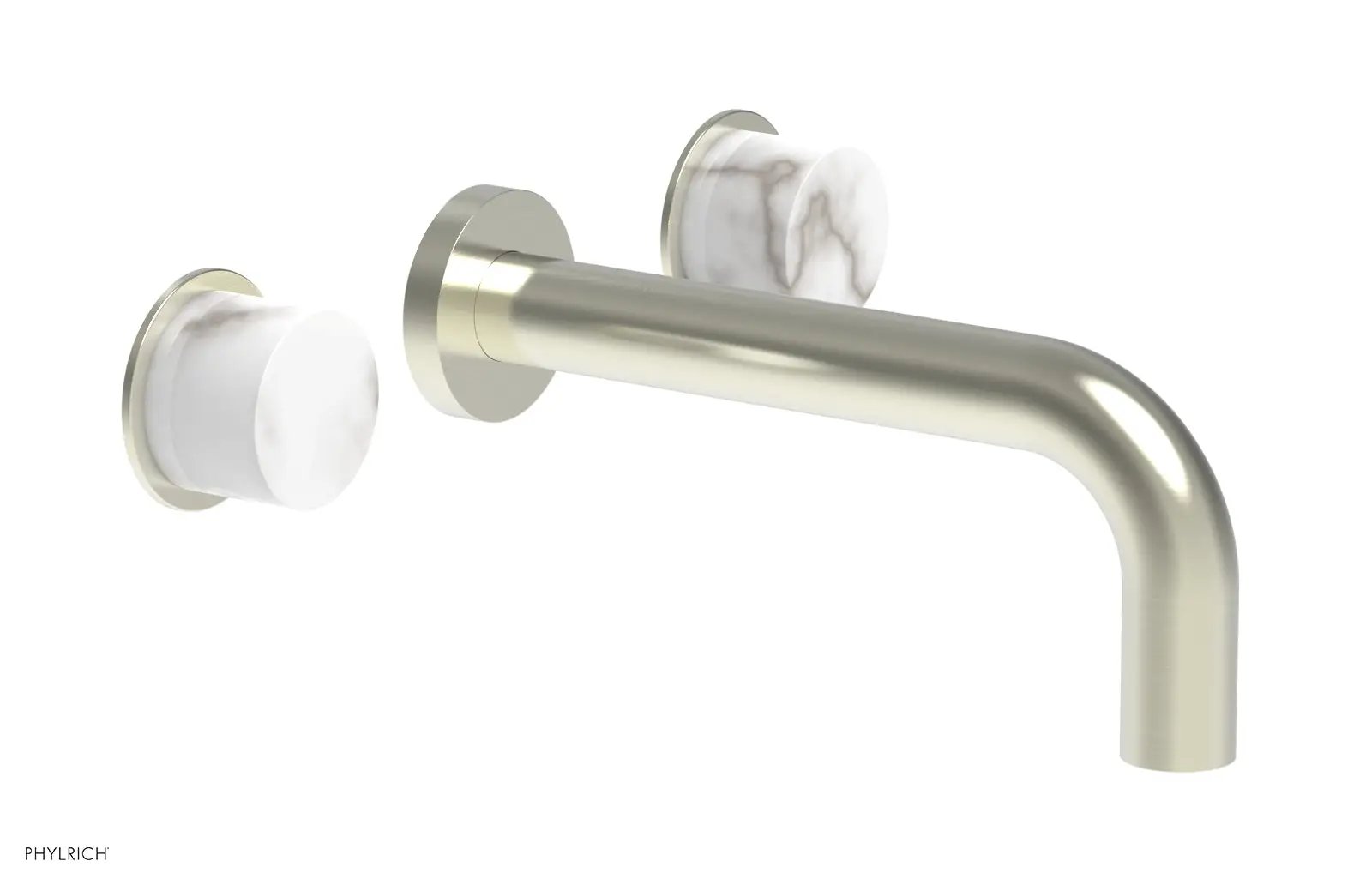 Phylrich BASIC II Wall Lavatory Set - White Marble by Phylrich