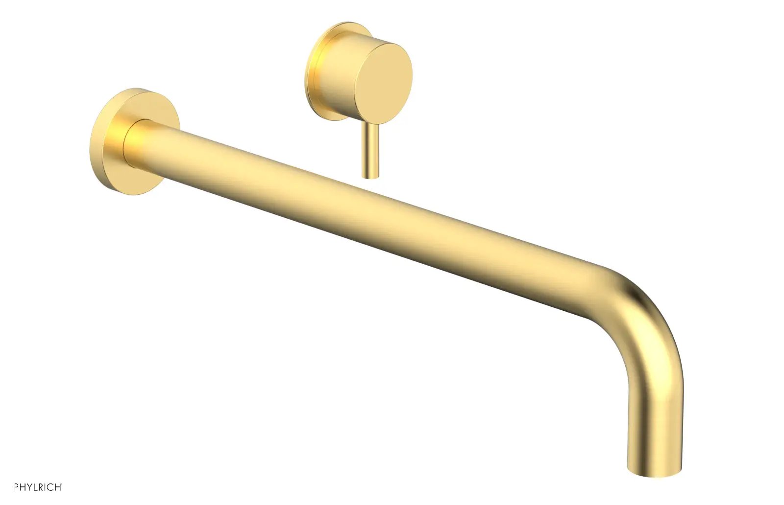 Phylrich Basic II 14" Single Handle Wall Lavatory Set - Lever Handle by Phylrich