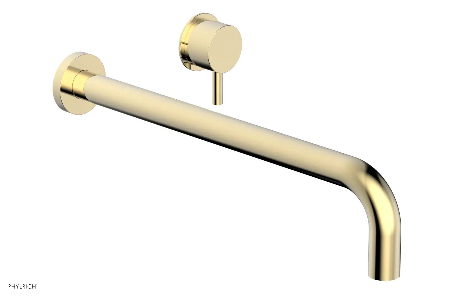 Phylrich Basic II 14" Single Handle Wall Lavatory Set - Lever Handle by Phylrich