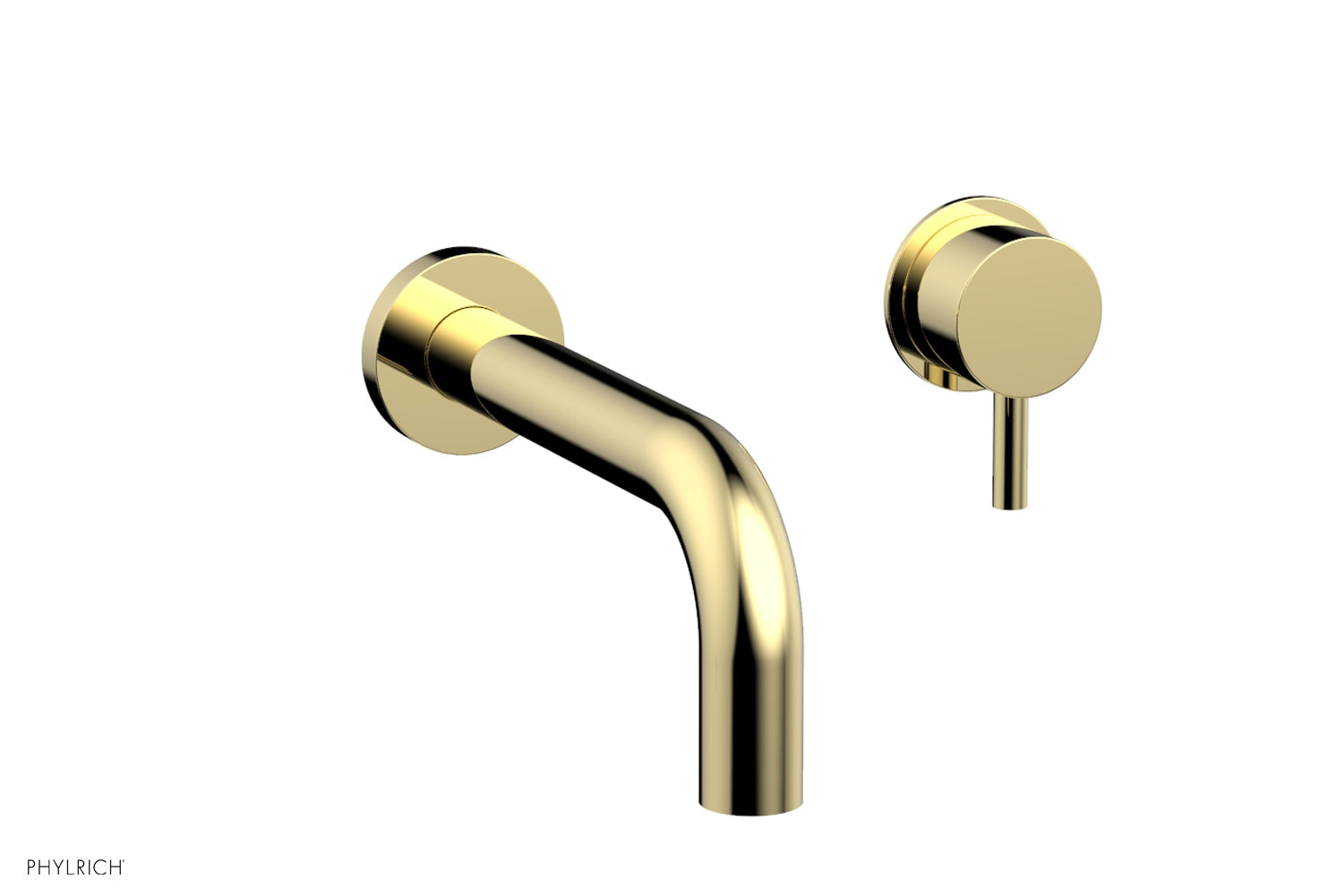 Phylrich Basic II Single Handle Wall Lavatory Set - Lever Handle