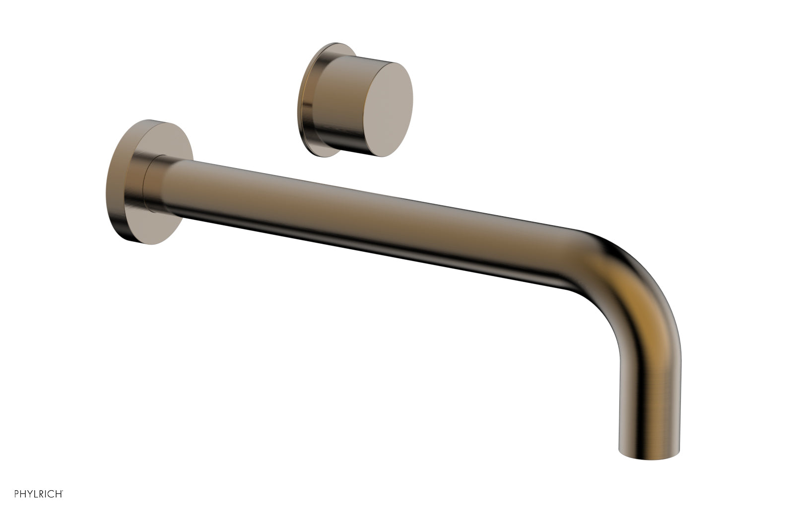 Phylrich Basic II 10" Single Handle Wall Lavatory Set - Smooth Handle