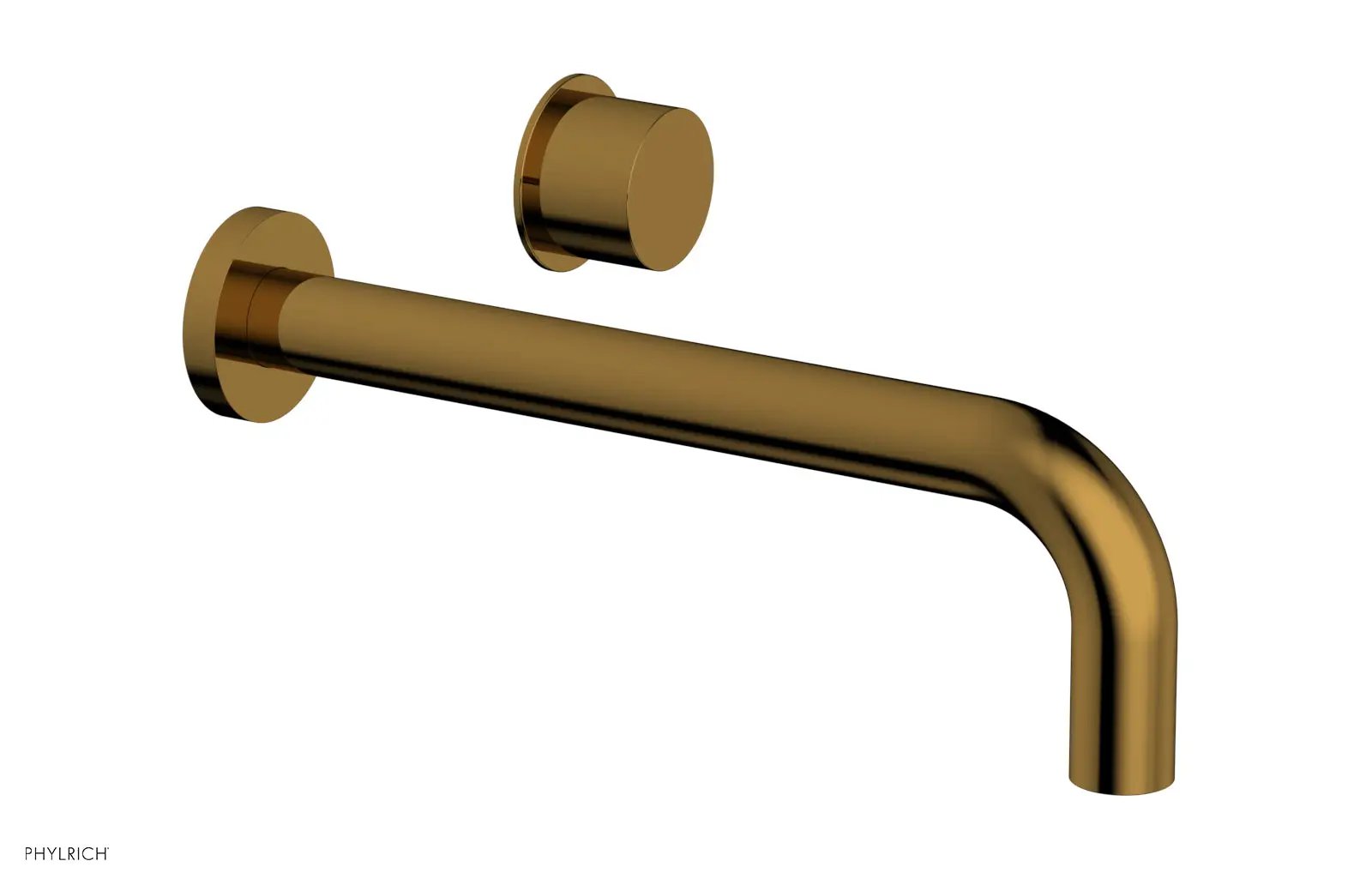 Phylrich Basic II 10" Single Handle Wall Lavatory Set - Smooth Handle by Phylrich