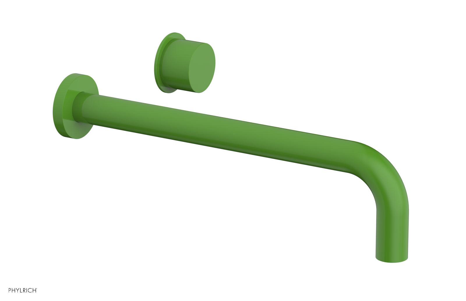 Phylrich Basic II 12" Single Handle Wall Lavatory Set - Smooth Handle