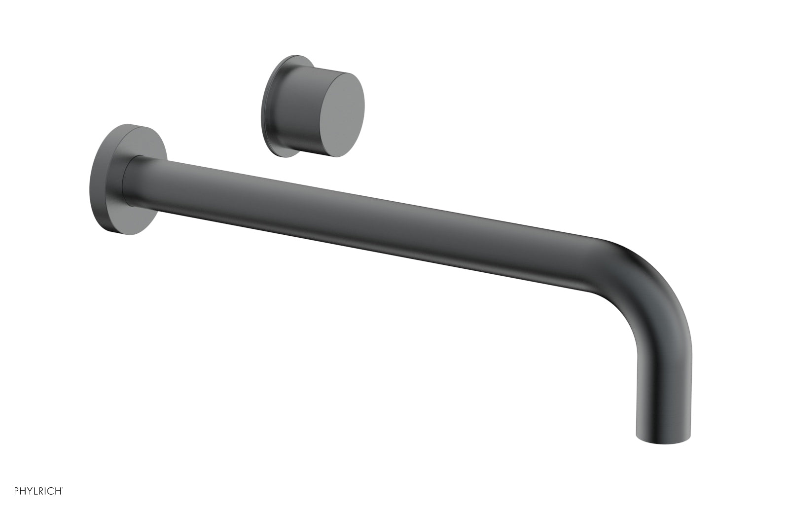 Phylrich Basic II 12" Single Handle Wall Lavatory Set - Smooth Handle