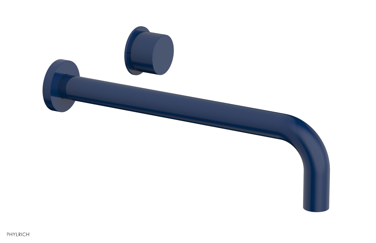 Phylrich Basic II 12" Single Handle Wall Lavatory Set - Smooth Handle