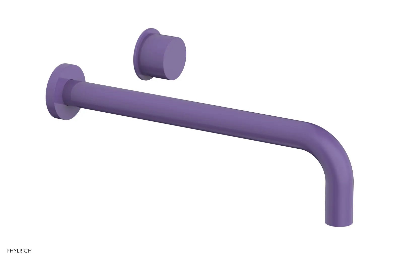 Phylrich Basic II 12" Single Handle Wall Lavatory Set - Smooth Handle by Phylrich