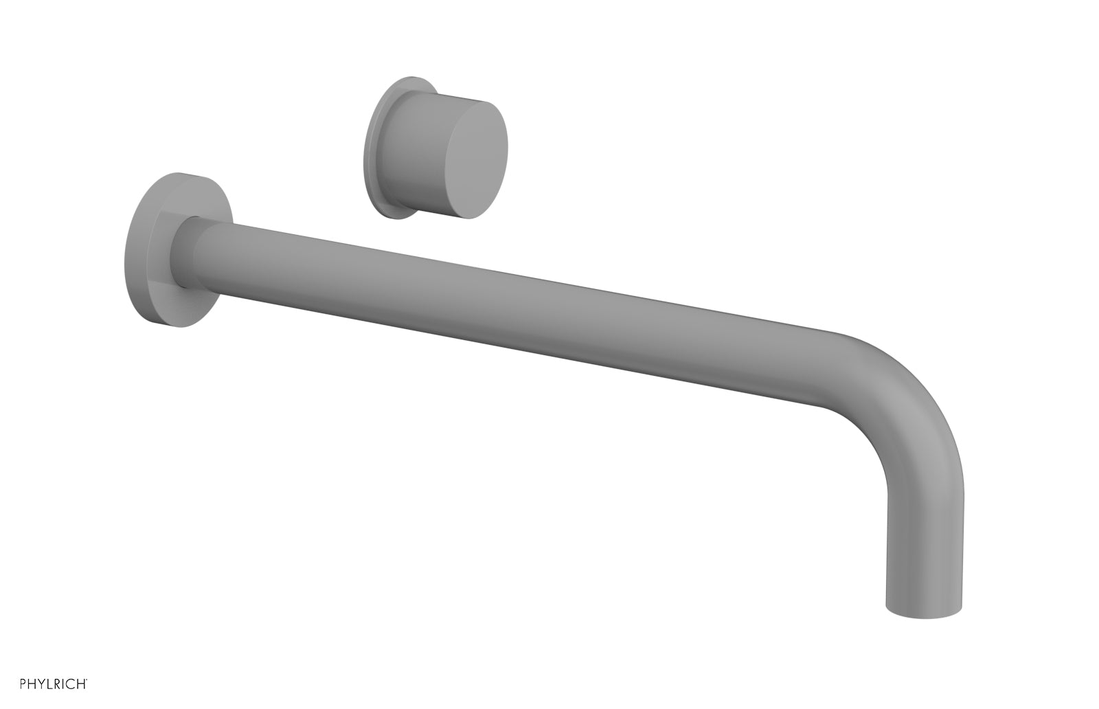 Phylrich Basic II 12" Single Handle Wall Lavatory Set - Smooth Handle