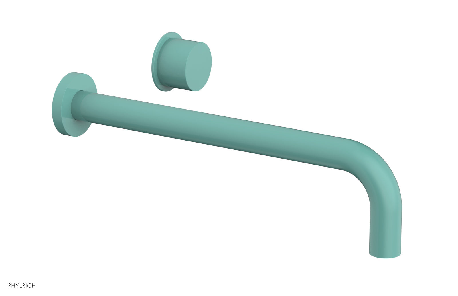 Phylrich Basic II 12" Single Handle Wall Lavatory Set - Smooth Handle