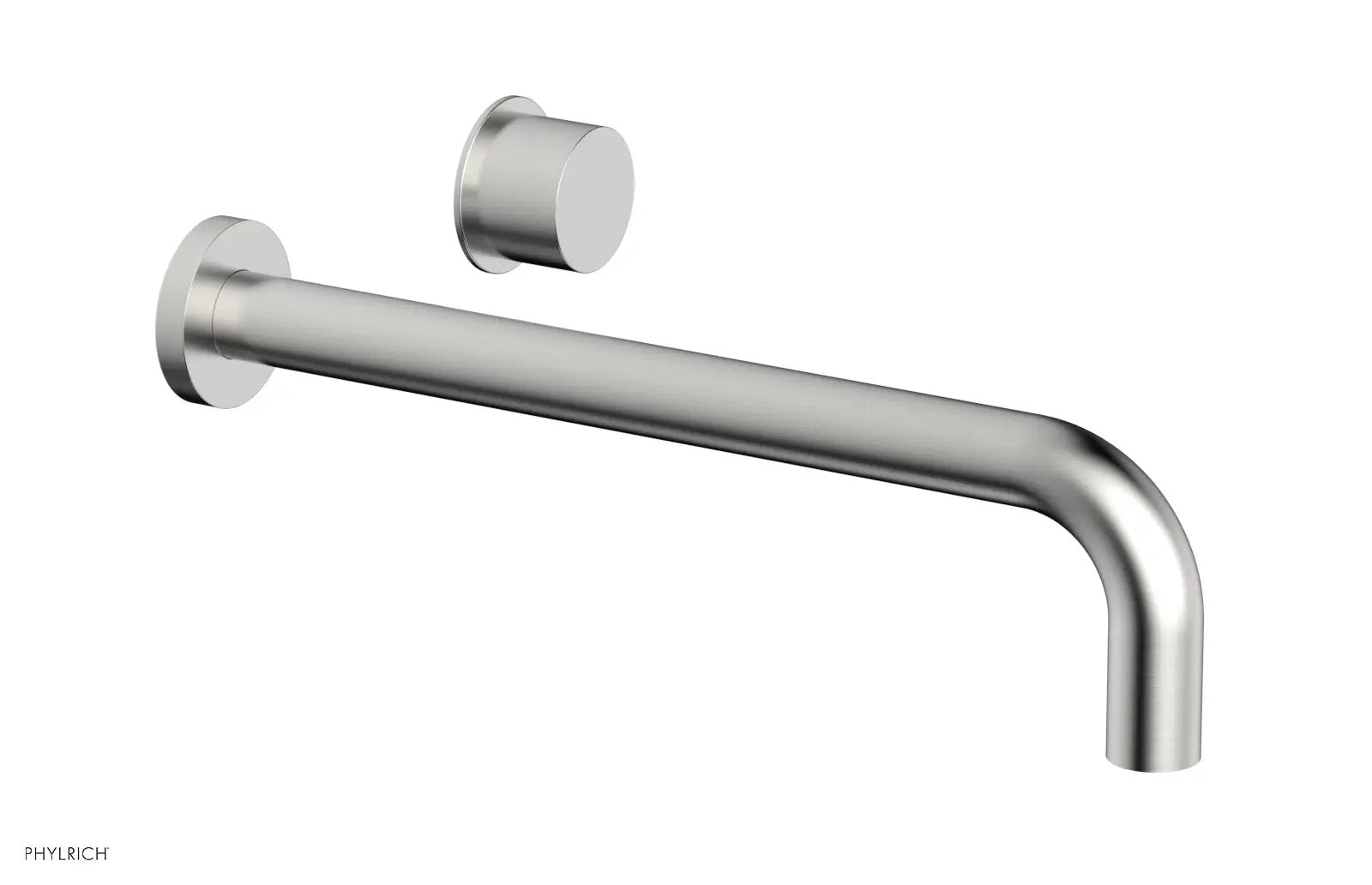 Phylrich Basic II 12" Single Handle Wall Lavatory Set - Smooth Handle by Phylrich