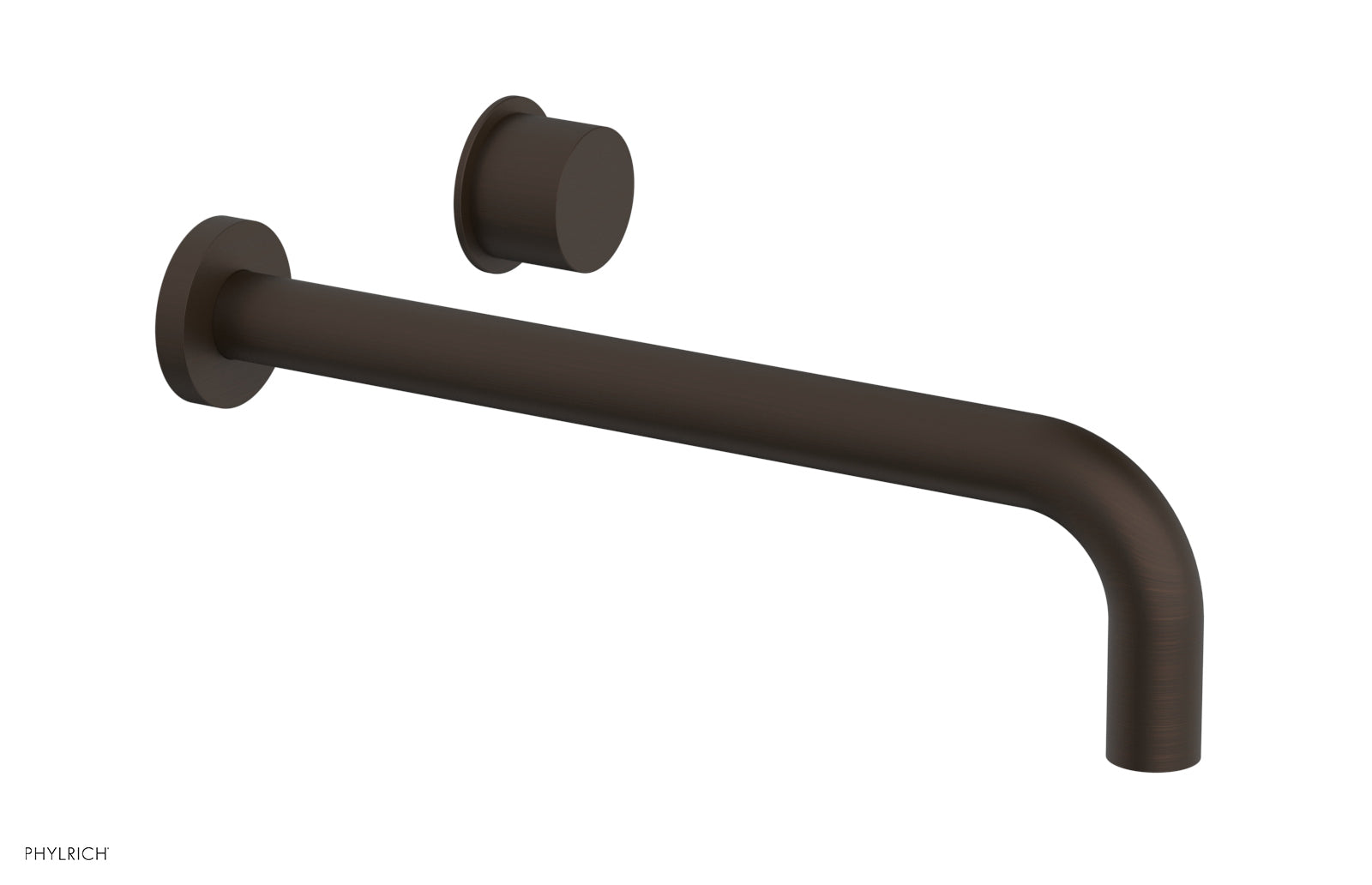 Phylrich Basic II 12" Single Handle Wall Lavatory Set - Smooth Handle