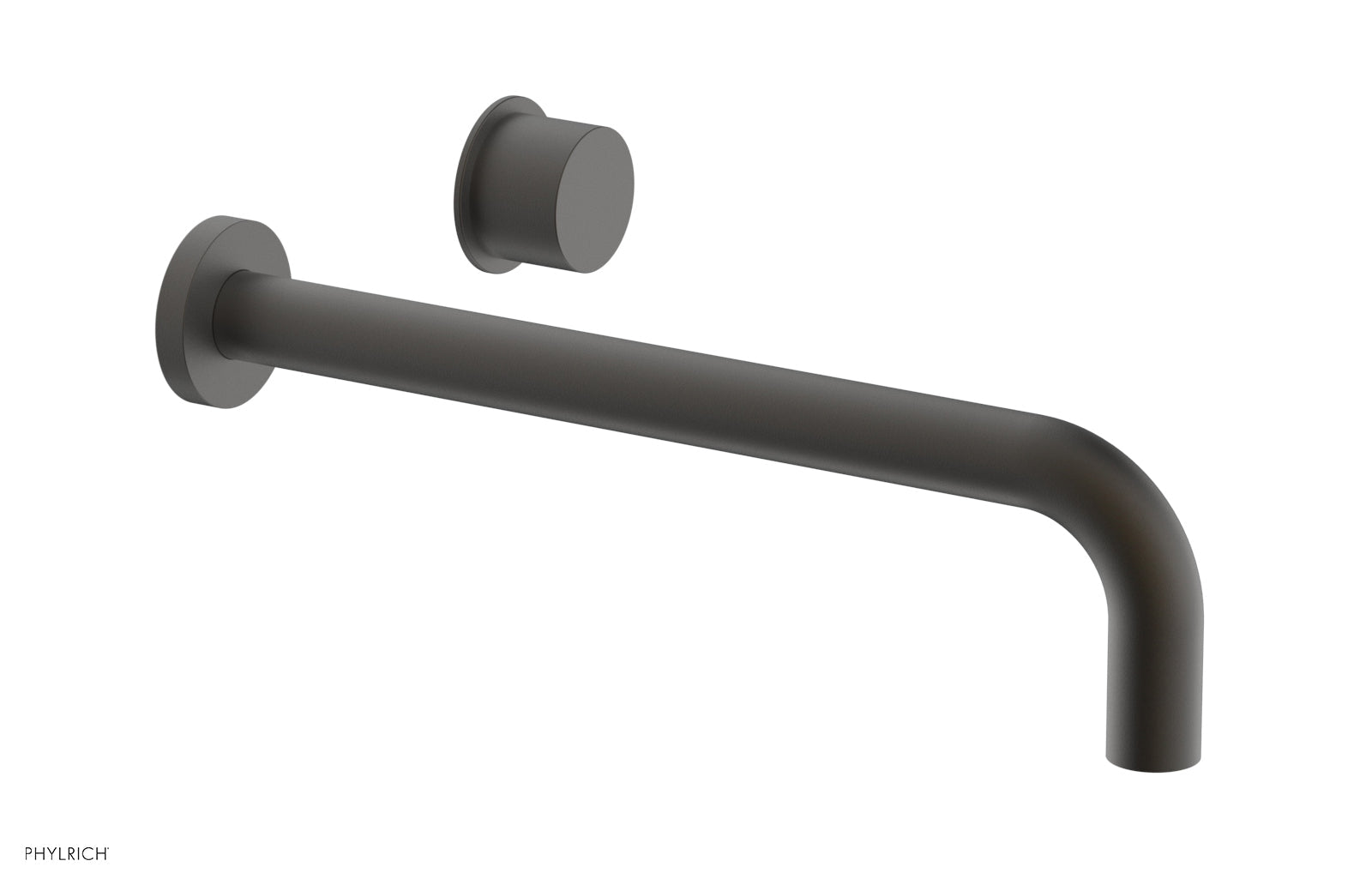 Phylrich Basic II 12" Single Handle Wall Lavatory Set - Smooth Handle