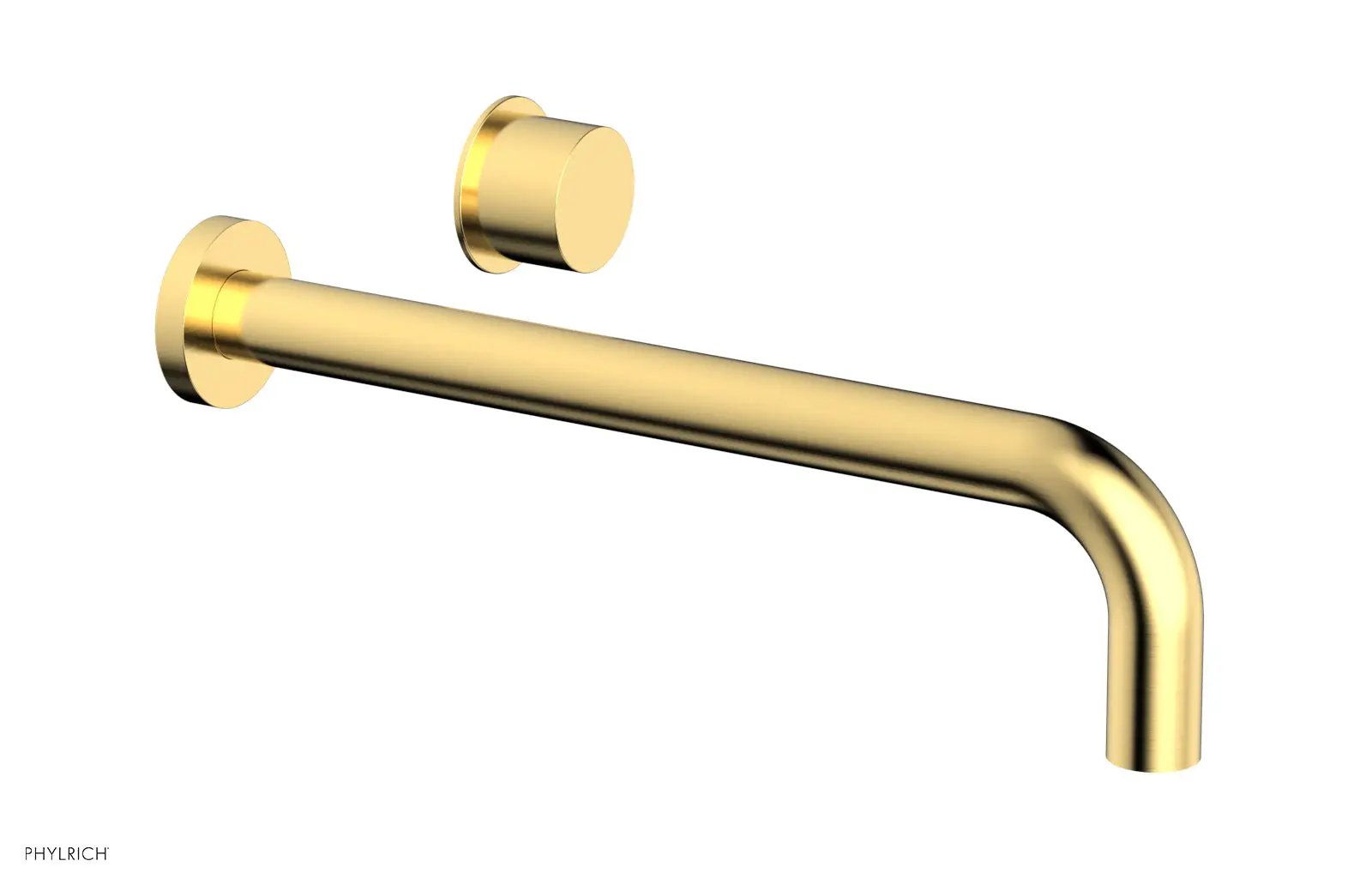 Phylrich Basic II 12" Single Handle Wall Lavatory Set - Smooth Handle by Phylrich