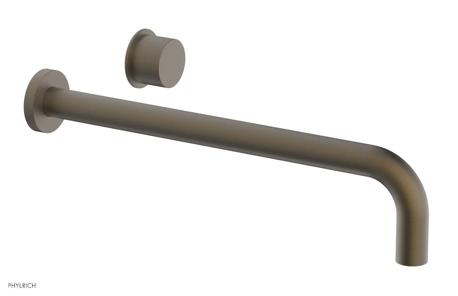 Phylrich Basic II 14" Single Handle Wall Lavatory Set - Smooth Handle by Phylrich
