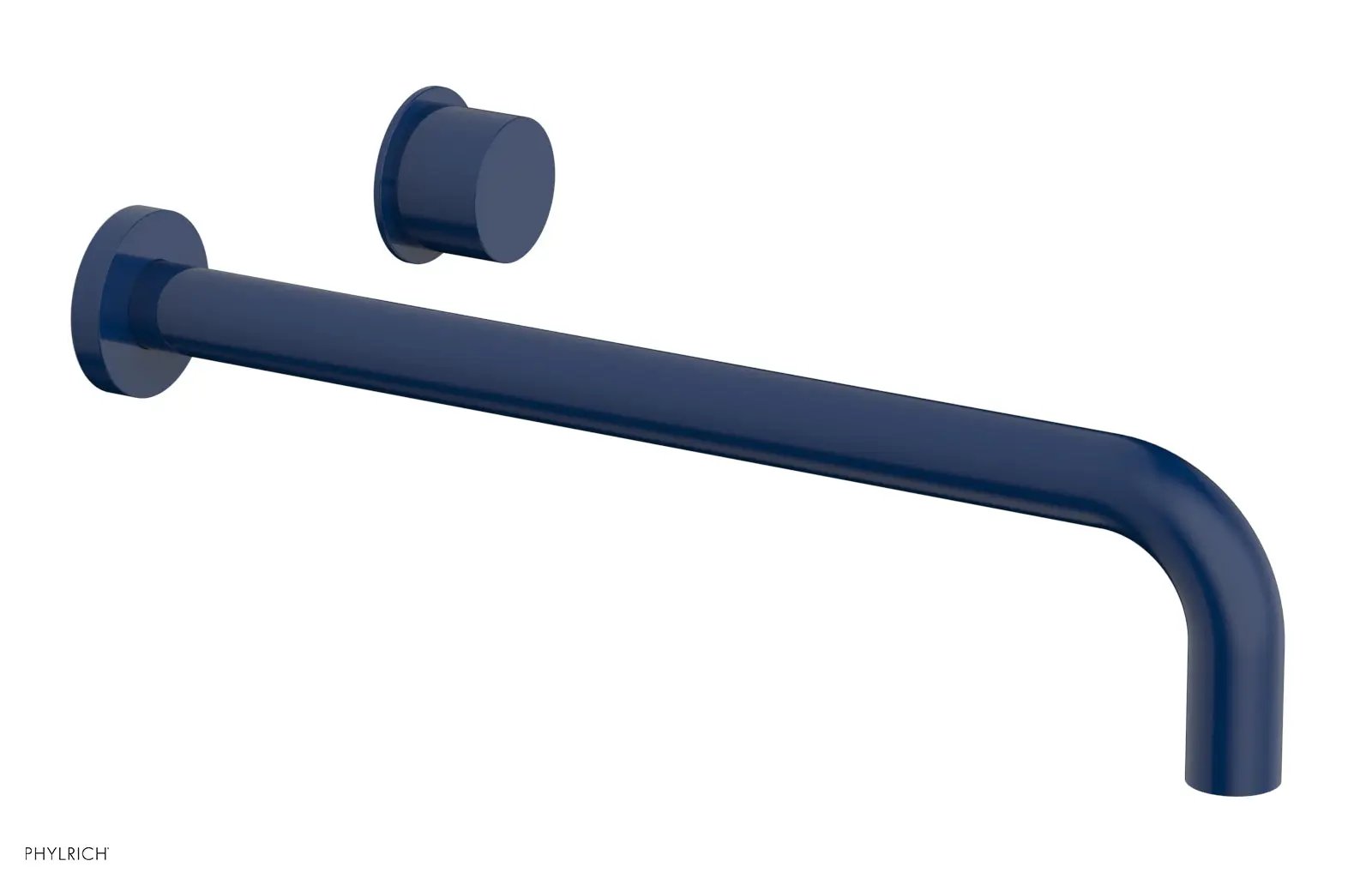 Phylrich Basic II 14" Single Handle Wall Lavatory Set - Smooth Handle by Phylrich