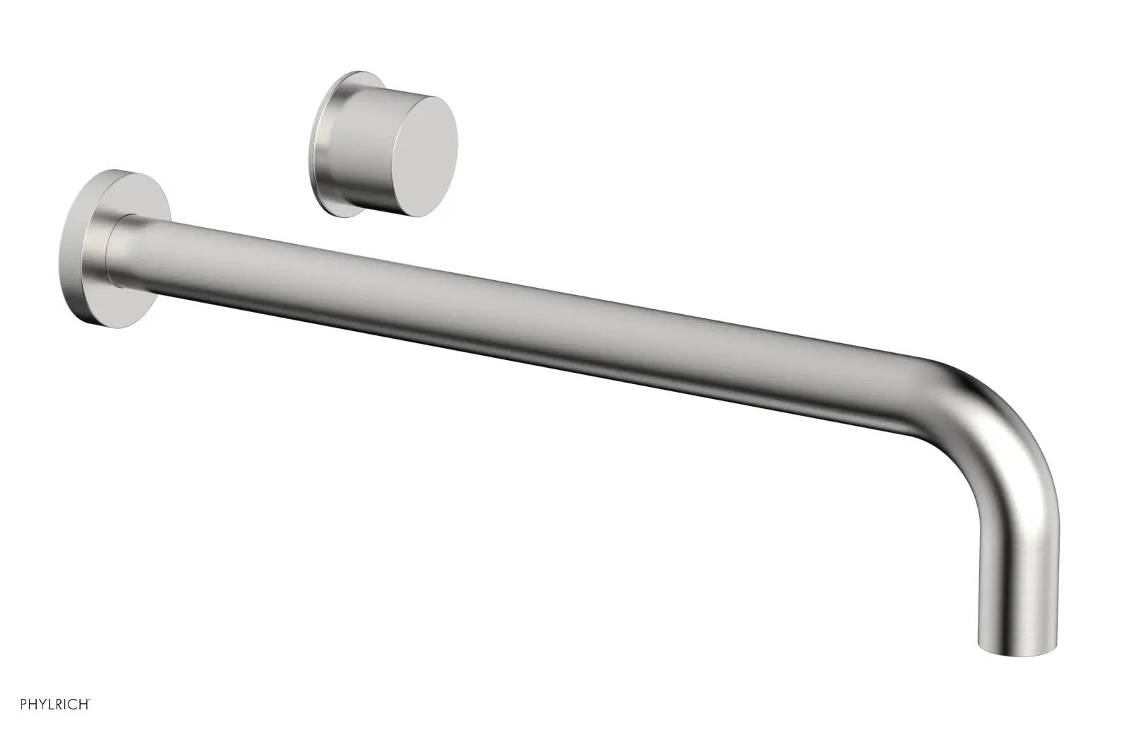Phylrich Basic II 14" Single Handle Wall Lavatory Set - Smooth Handle by Phylrich