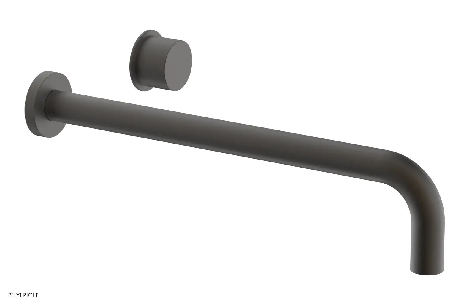 Phylrich Basic II 14" Single Handle Wall Lavatory Set - Smooth Handle by Phylrich