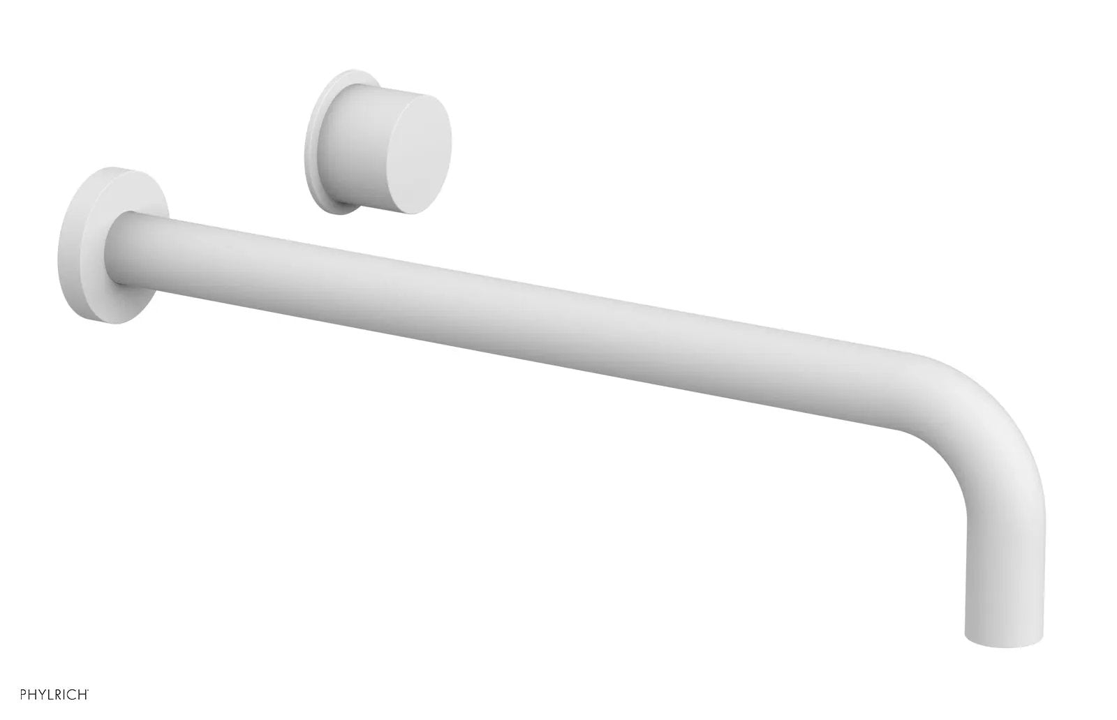 Phylrich Basic II 14" Single Handle Wall Lavatory Set - Smooth Handle by Phylrich