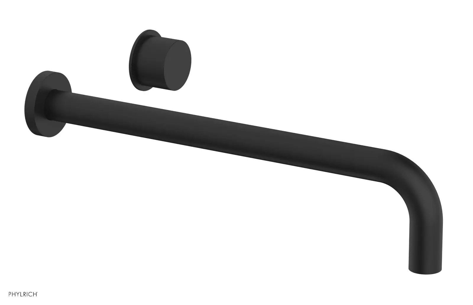 Phylrich Basic II 14" Single Handle Wall Lavatory Set - Smooth Handle by Phylrich