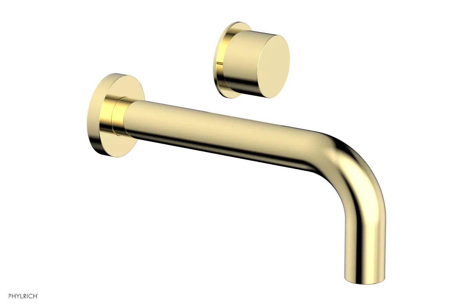 Phylrich Basic II Single Handle Wall Lavatory Set - Smooth Handle by Phylrich