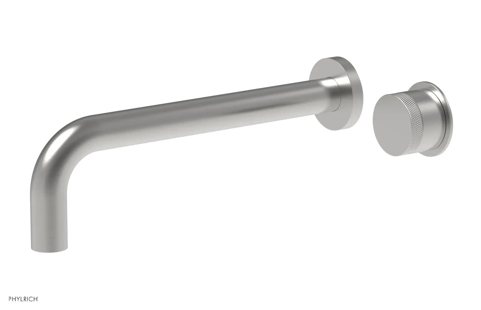 Phylrich Basic II 10" Single Handle Wall Lavatory Set - Knurled Handle by Phylrich