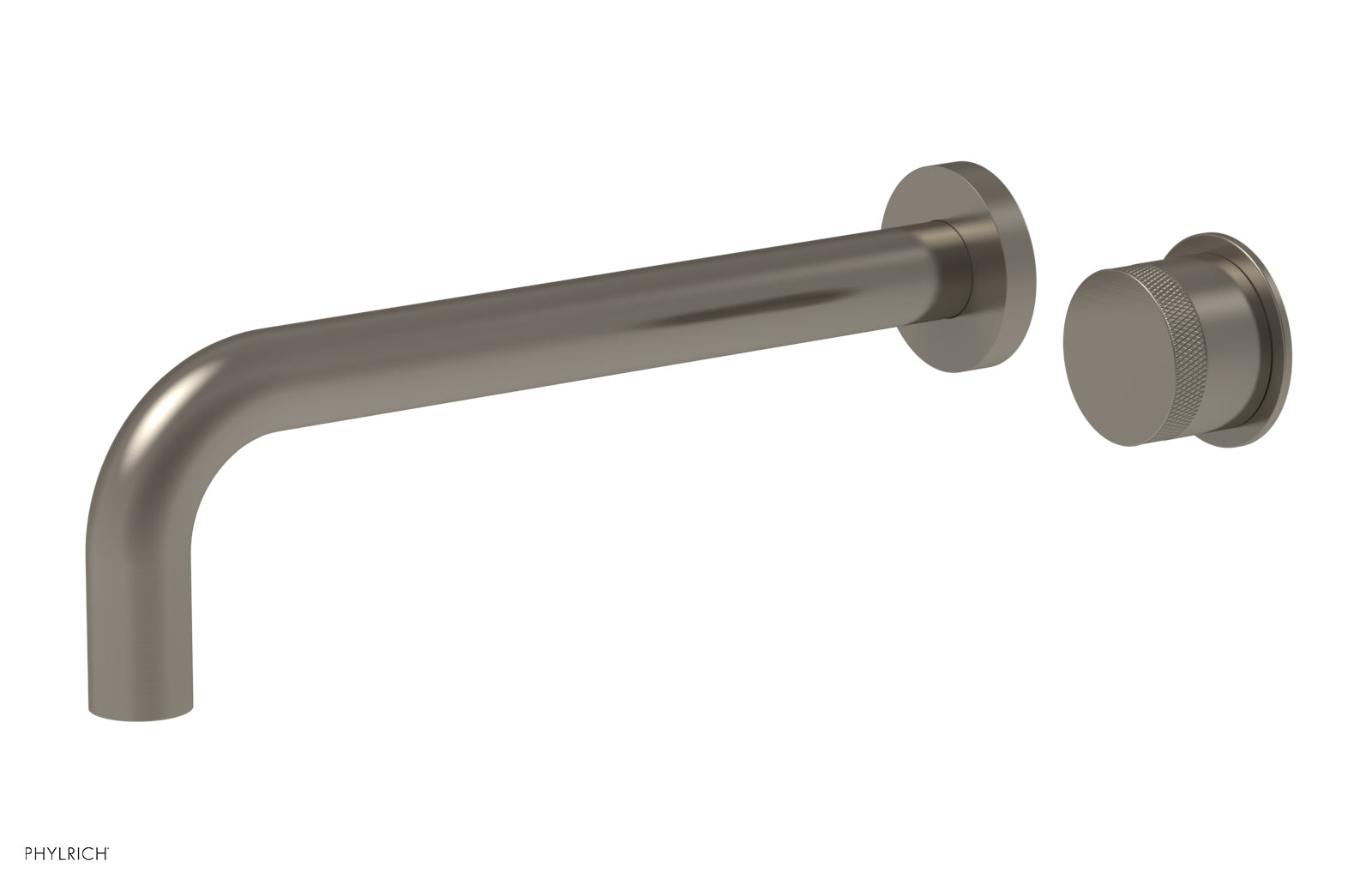 Phylrich Basic II 10" Single Handle Wall Lavatory Set - Knurled Handle